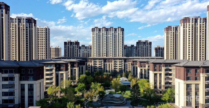 世界规模最大的绿色智慧健康建筑综合社区之一——高碑店列车新城（央广网发  奥润顺达集团供图）