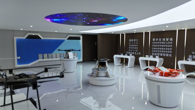 九州维安（甘肃）科技发展有限公司产品展厅（庆阳融媒记者冯喜斌）