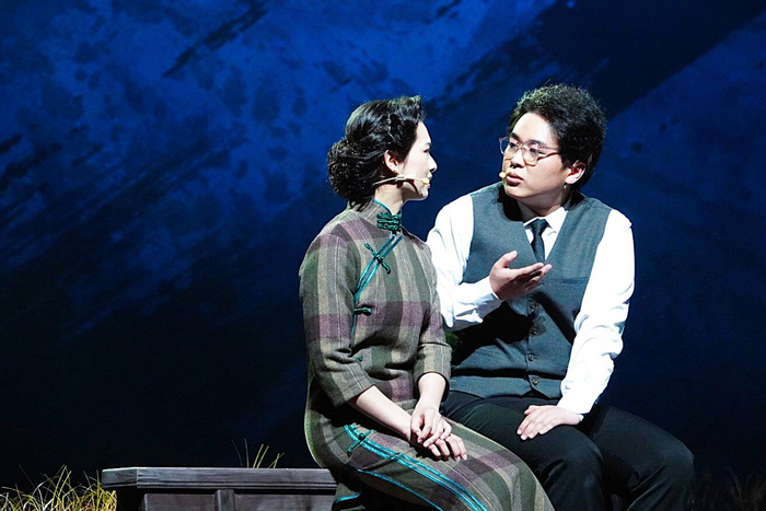 话剧中的陶云逵夫妇 受访者供图