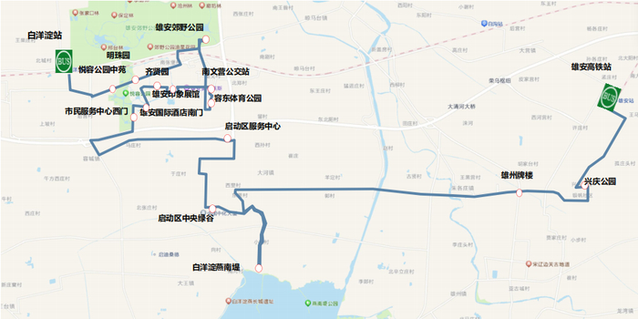 雄安旅游1线线路图