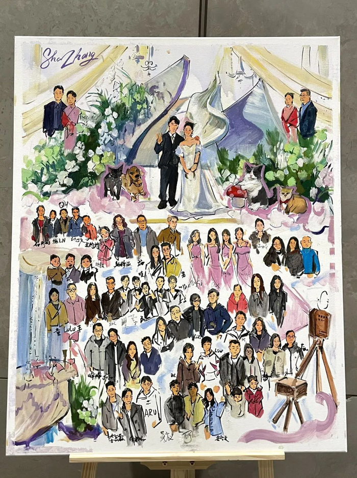 感动新娘的画。 受访者供图