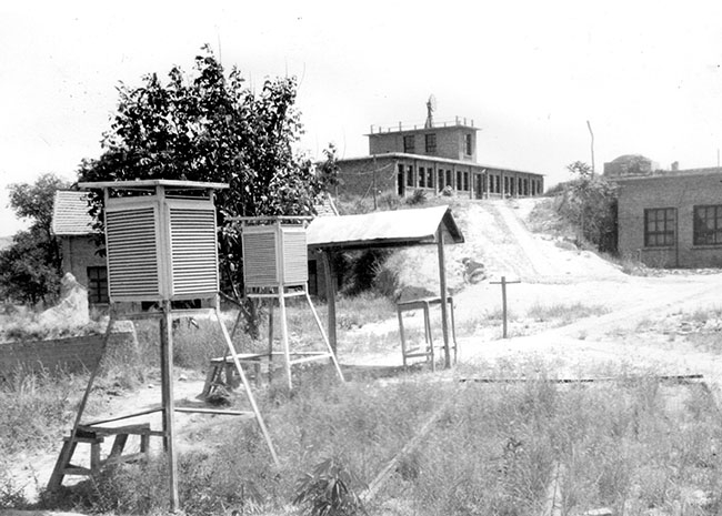 　20世纪70年代延安探空观测场旧貌 延安市气象局供图