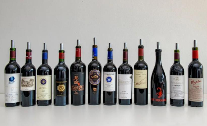 参赛的葡萄酒。