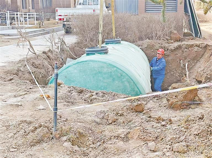 金凤区阅海万家E区雨水收集与节水改造项目有序推进。