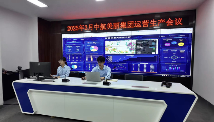 中航美丽的数据智慧大屏