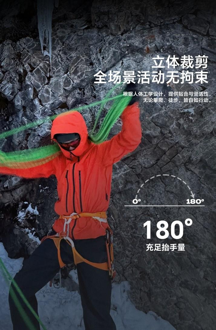 G449灵铠冲锋衣上市前实地攀登测试 图源@晨风