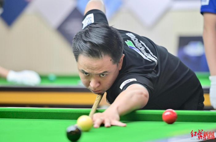 ▲肖国栋在比赛中（图片由三河村村民委员会提供）