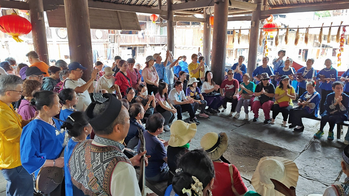 （芋头古侗寨分会场。吴秋霞 欧岳伟  摄）