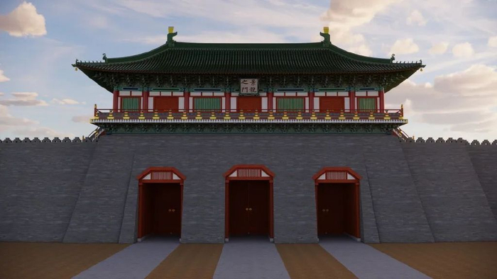 景龙门复原想象图