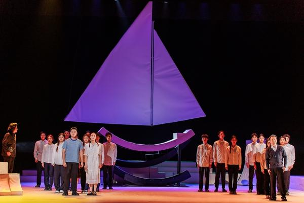 《抉择》演出照片。合肥新站高新区、安徽艺术学院供图