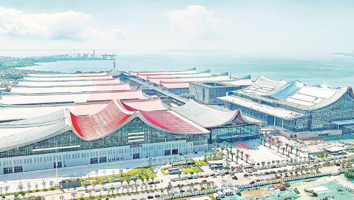 厦门国际博览中心航拍图。林梓健 摄