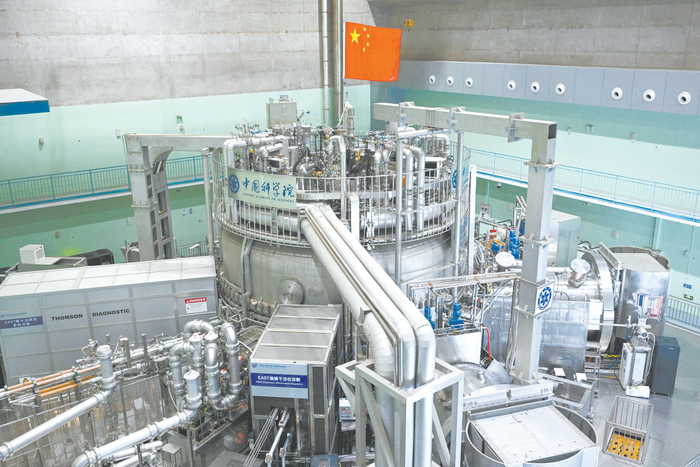 位于合肥的全超导托卡马克核聚变实验装置。（视觉中国）