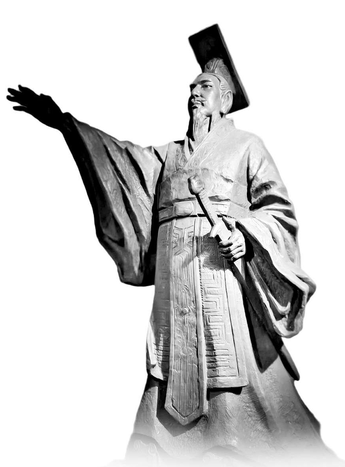 孙权像 严保港 摄