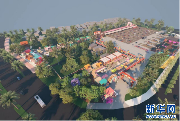 蟳埔民俗文化村“簪花里”文旅市集。新华网发（丰泽区委宣传部供图）