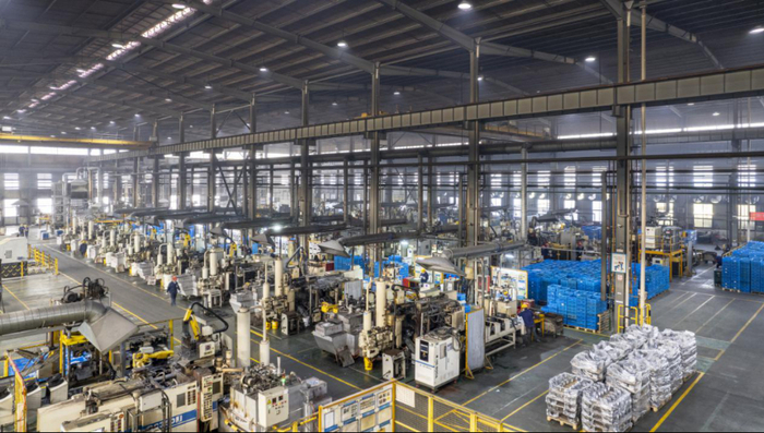 浙江海威汽车零件有限公司生产车间。汪菁璐 摄