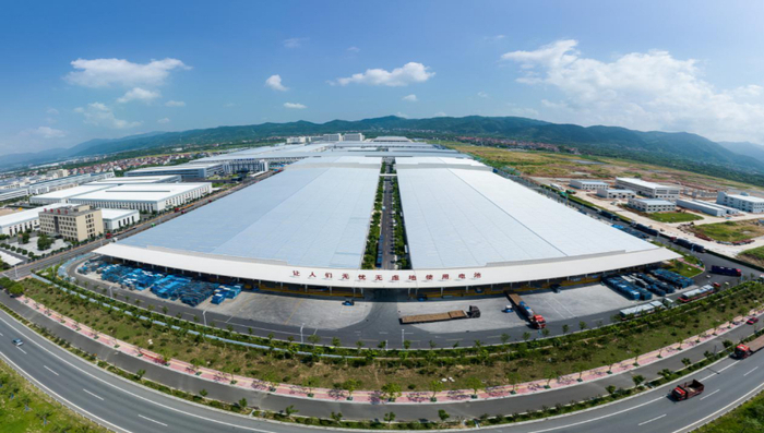  嵊州市比亚迪新能源动力电池项目一期。嵊州经济开发区（高新园区）供图