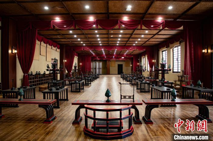 4月17日，敦煌·悬泉置世界文化遗产景区内的“悬泉膳堂”。任雨佟 摄