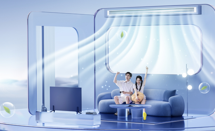 美的酷杰能新风中央空调，一晚双开低至 2 度电