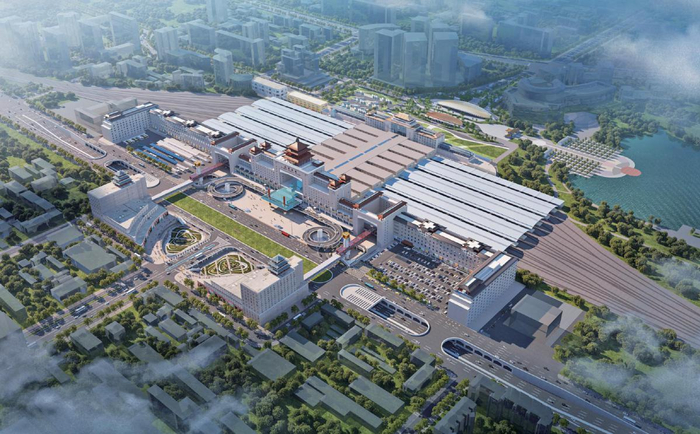 北京西站花园站区建设效果图。本版图片/北京市重点站区管委会供图