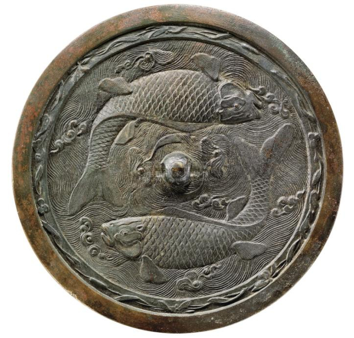 古代鱼纹铜镜