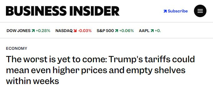 “商业内幕”网站（Business Insider）报道截图