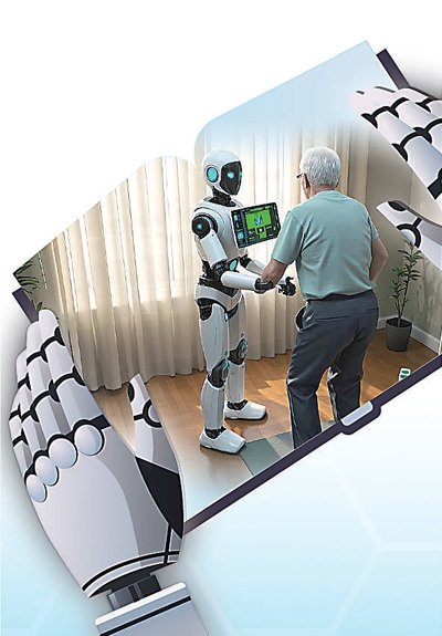 图①为养老机器人工作示意图。