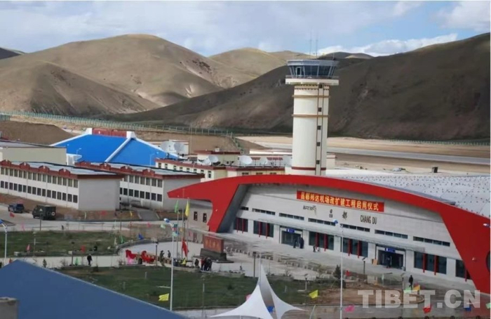 图为邦达机场改扩建工程启动