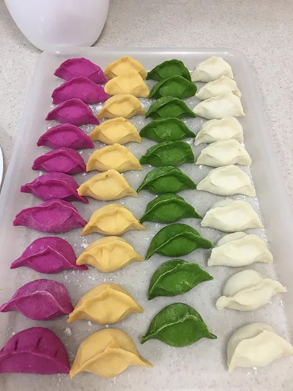 朱春南包的饺子。受访者 供图