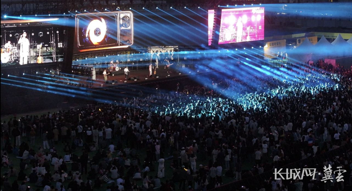 石家庄“摇滚音乐季”音乐节活动现场。石家庄旅投集团供图