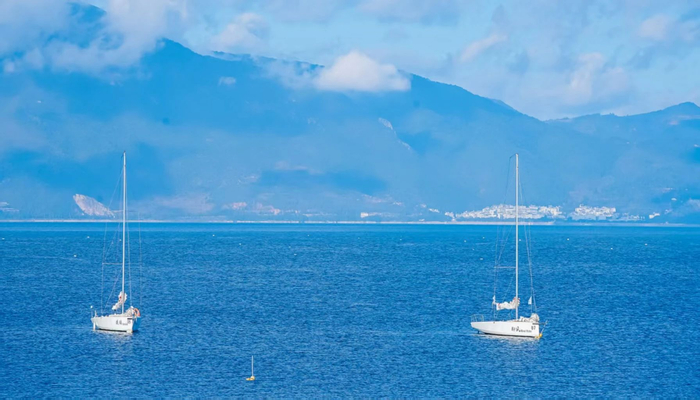 抚仙湖帆船体验 图源：“澄江文旅”微信公众号