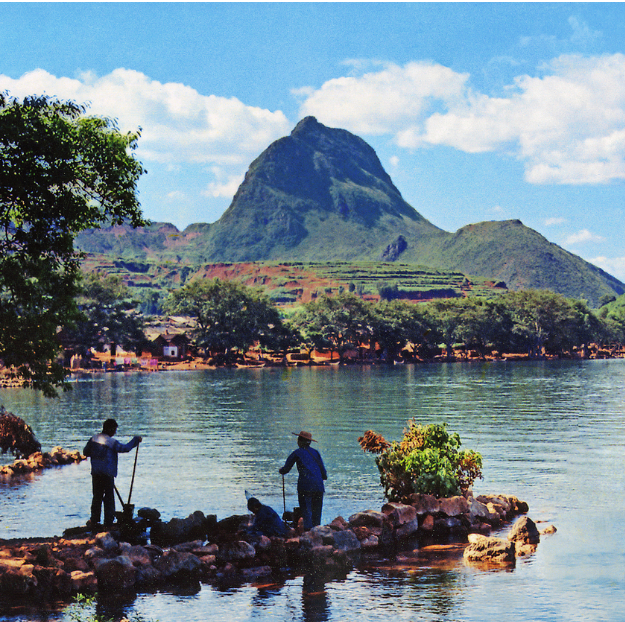 禄充村渔民捕鱼 图源：“玉溪文旅”微信公众号