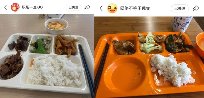 图源：小红书@职场一直GO、@网络不等于现实（均已授权）