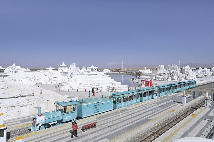 茶卡盐湖美景。通讯员 王生荣 摄