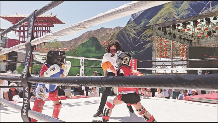 青少年搏击大赛现场。 图片由受访单位提供