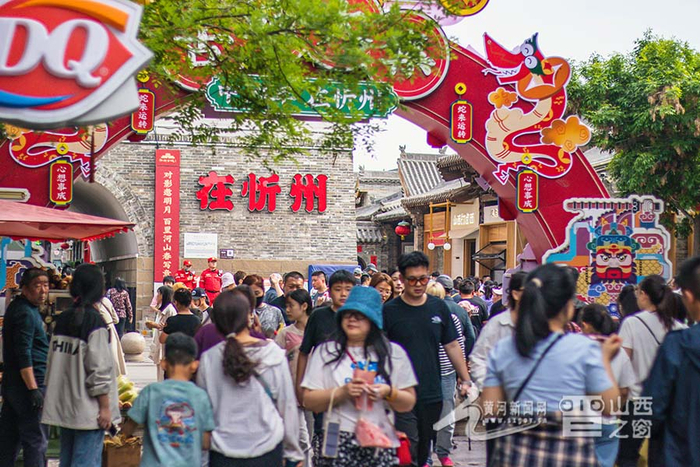 图为五一期间，忻州古城。忻州古城供图