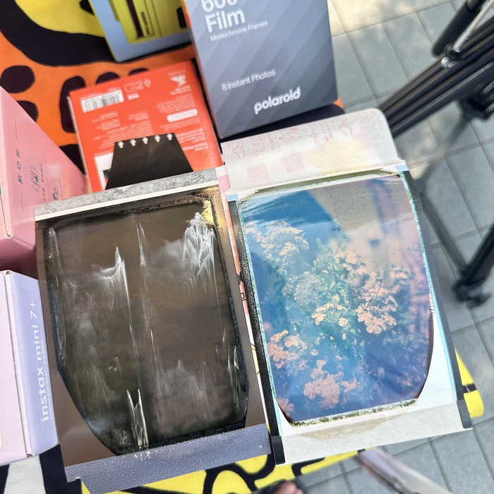 保存不当成像效果较差的“撕拉片”。受访者供图