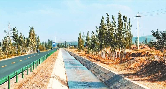 景电灌区水渠。省景泰川电力提灌水资源利用中心供图