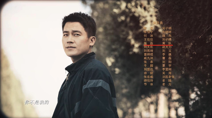 《刑警的日子》片尾的演员表上显示：黄队一角由张磊饰演