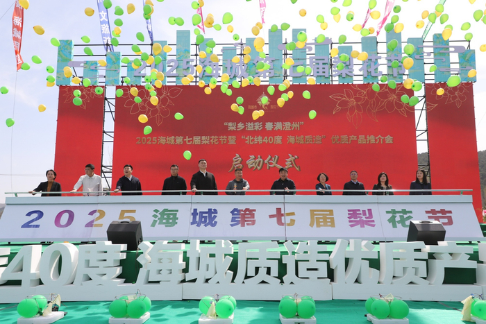 海城第七届梨花节开幕式（央广网发  海城市委宣传部供图）