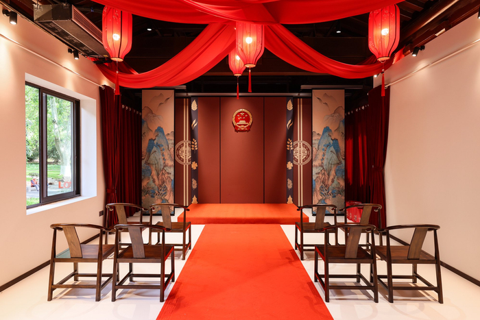 玄武区婚姻登记处内（央广网发  玄武区婚姻登记处供图）