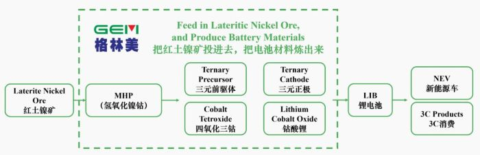 镍资源新能源全产业链。截图自格林美2024年年报