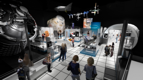 美国国家航空航天博物馆At Home in Space展厅效果图