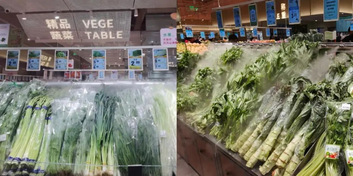 图：左为成山农场，右为鲜风生活