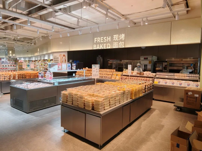 图：鲜风生活的烘焙区