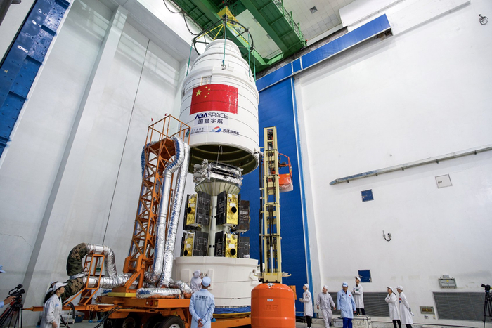 太空计算星座021任务12颗卫星。国星宇航供图