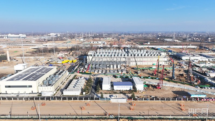 中国移动（甘肃·庆阳）数据中心建设现场（央广网发  石强  摄）