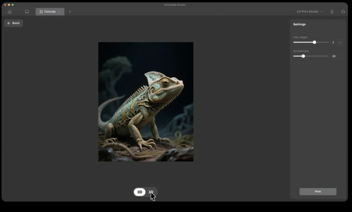 自带软件支持一键切换成 3D 效果｜图片来源：eufyMake