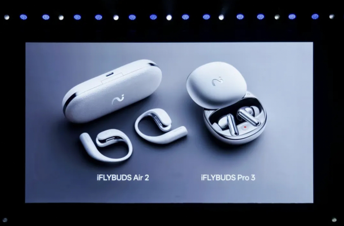 讯飞 AI 会议耳机 iFLYBUDS Pro3 和 iFLYBUDS Air2｜图片来源：未来智能