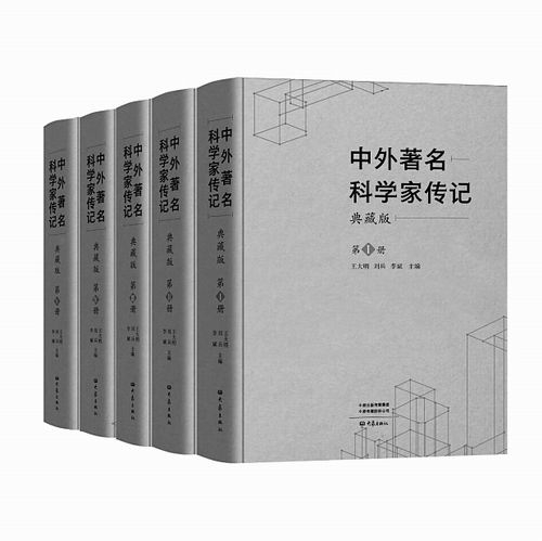 “中外著名科学家传记”，王大明、刘兵、李斌主编，大象出版社2024年12月出版，定价：1280元（全5册）