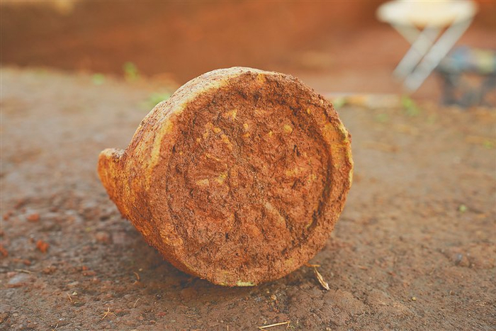 珠崖岭城址出土的瓦当。